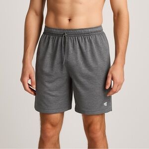 CHAMPION Men's Size M Dark Heather Gray Sweat Shorts With Pockets